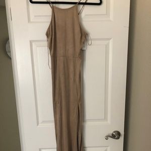 Brown Suede Dress